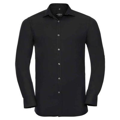 Camisa de Manga Larga Ajustada Elástica Ultimate para Hombre de la Colección Russell