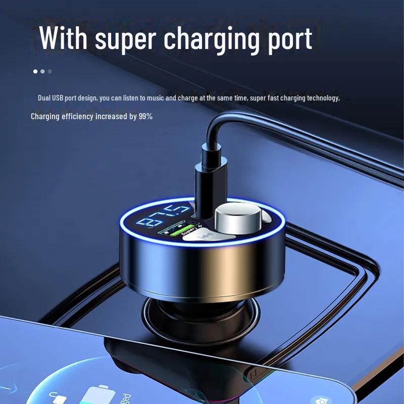 Superschnelles Multifunktions-Autoladegerät mit Bluetooth-MP3-Player & Navigation