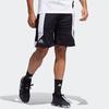 adidas Basketball Shorts Men's Black Moderate Straight Fit Pants DZ5819