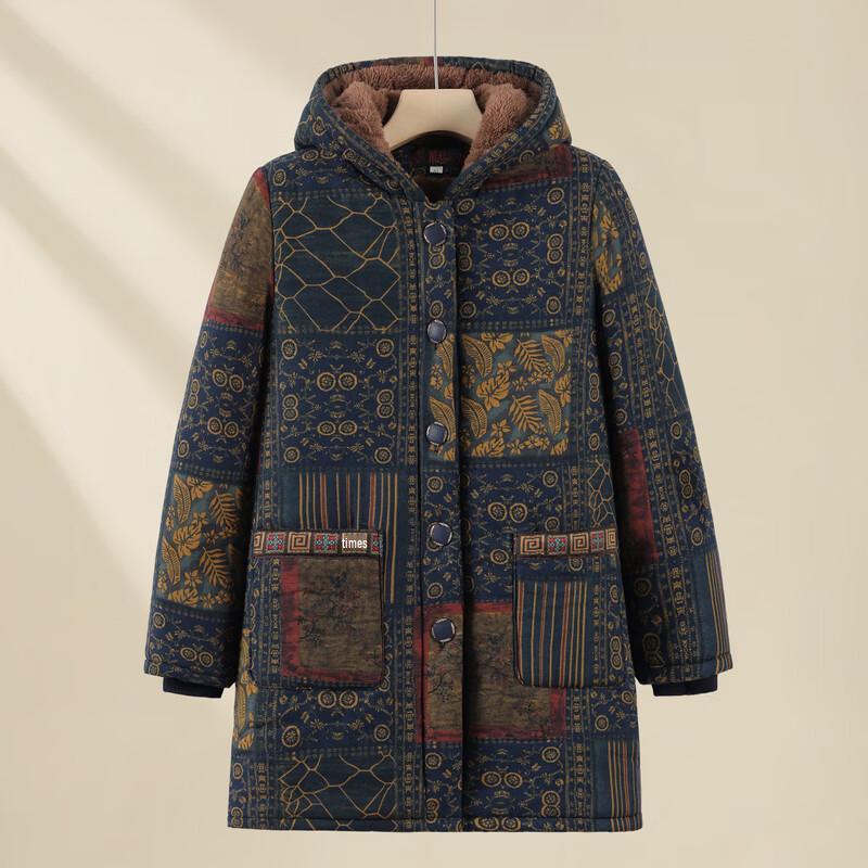 Yalu 2025 Women's Mid-Length Hooded Winter Cotton Coat