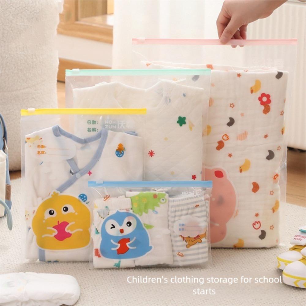 5 buc sac de depozitare cu desene animate, sac de ambalare impermeabil, geantă portabilă cu fermoar, geantă pentru exterior