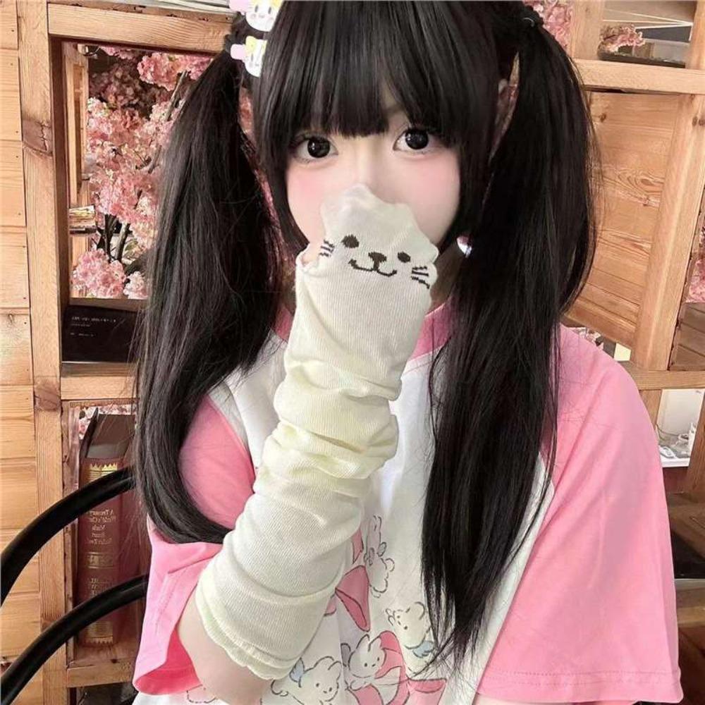 UV Protection Kitty Paw Arm Sleeves Breathable Cat Oversleeve Kawaii Cat Claw Arm Cover  Lolita