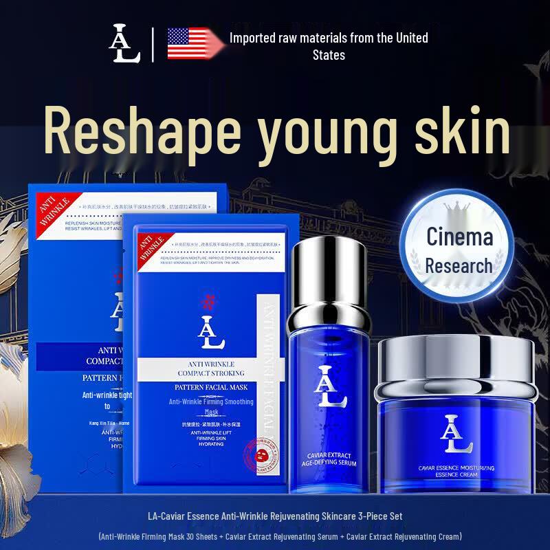 LA Caviar Extract Anti-Wrinkle Skincare Set