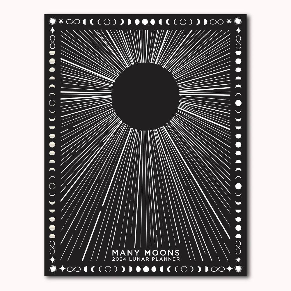 

Schedule Many Moons Lunar Planner Multi-Month Pattern Efficient Life Planner Notebook Gift