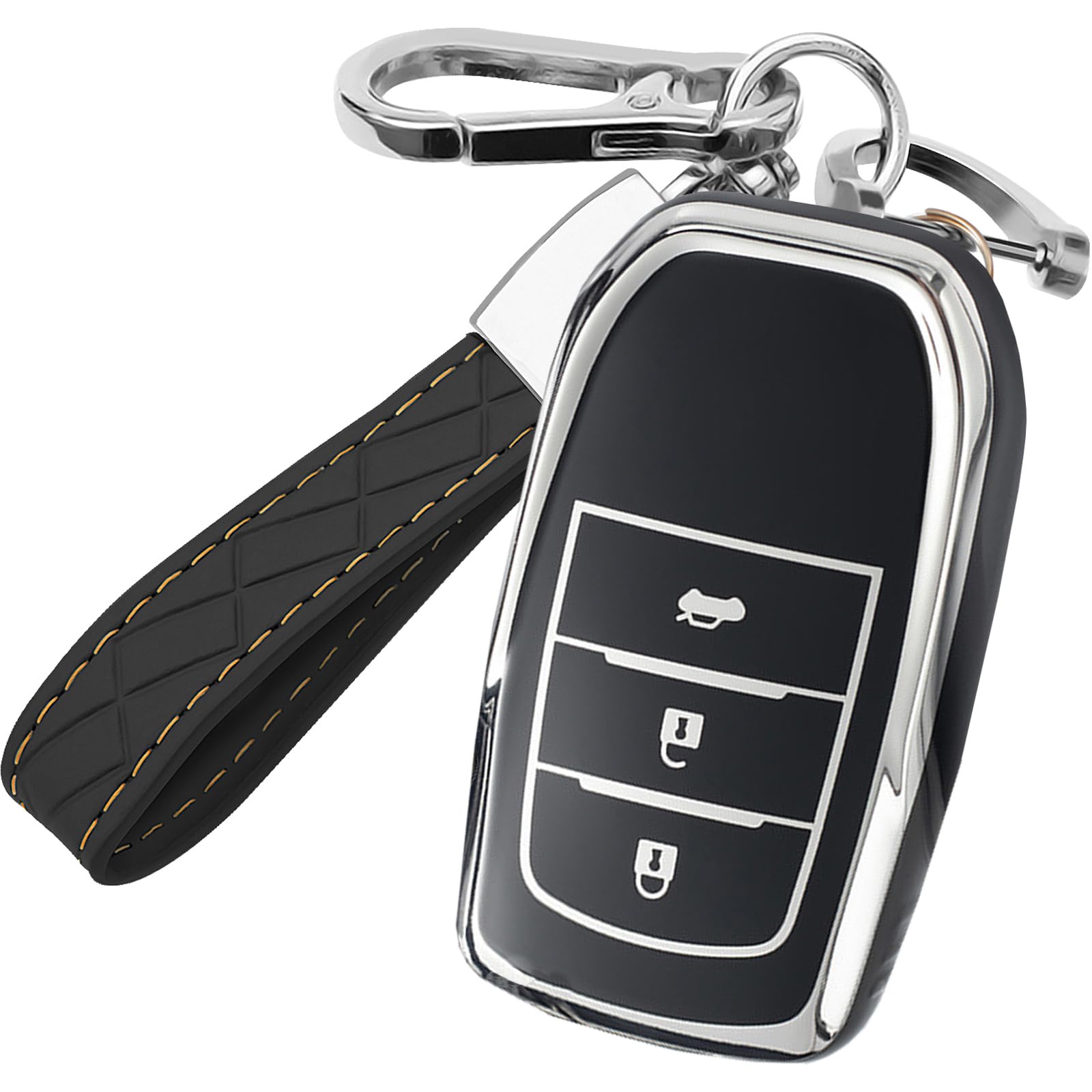 

YORKNEIC Чехол для ключей для Toyota Prius 60 Series 30 Series Harrier 80 Series Hilux GUN125 Land Cruiser 200 Series 300 Series RAV4 PHV 50 Series GranAce GR