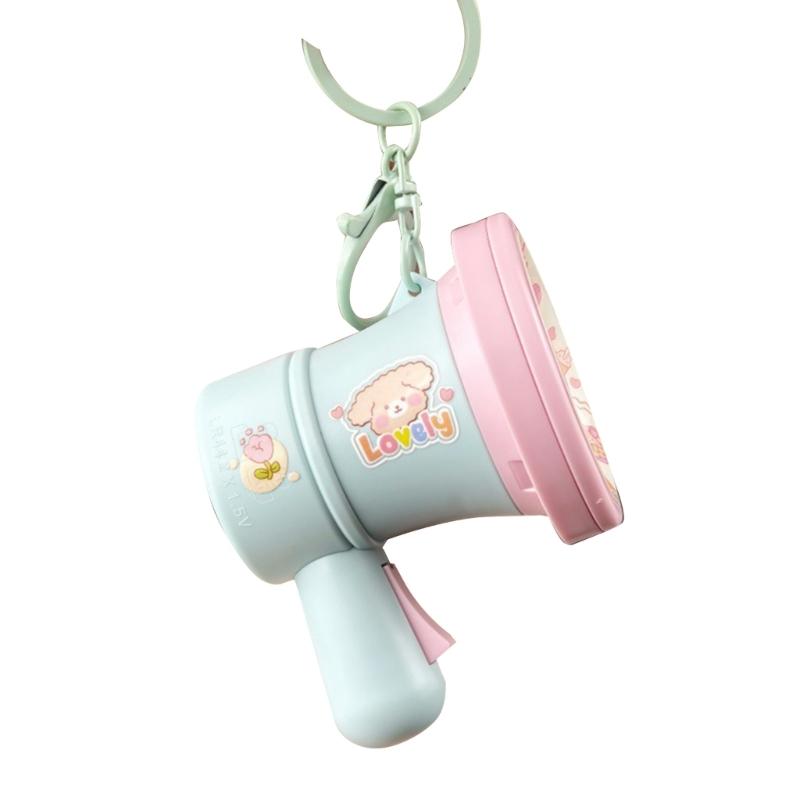 Cute Mini Record Player Keychains with Soothing Music Box Function for Music Lovers