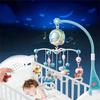 Baby Musikalisches Krippenmobile Hängende Rasseln und Fernbedienungs-Spieluhr mit Musik Nachtlichtern für Junge Mädchen 0-24 Monate