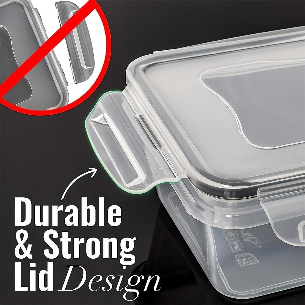 2Pcs Food Storage Containers 1 Box 1 Lid Airtight Lunch Box Kitchen Accessories Gadgets Tools Home Fridge Microwave Safe