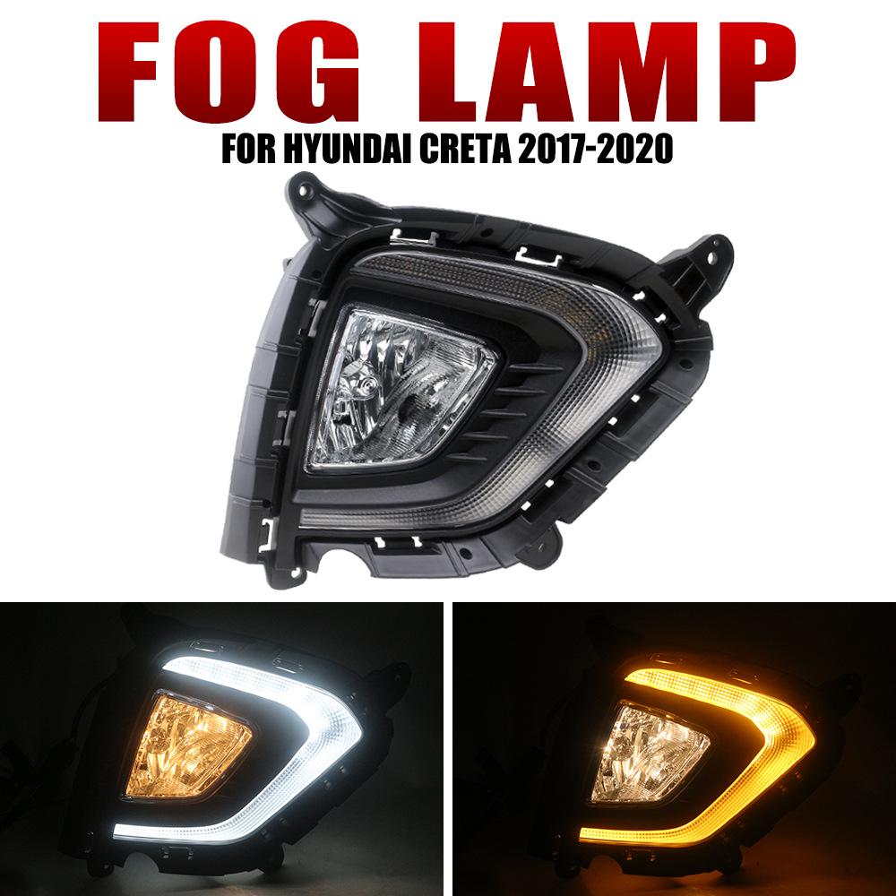 Compatible Fog Light Assembly for Modern ix25/Creta 2017-2020 Models