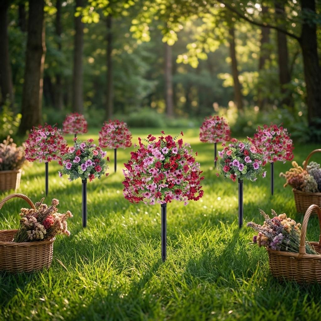 Simulated  Purple  Pansy Ground Plug, Ground Plug