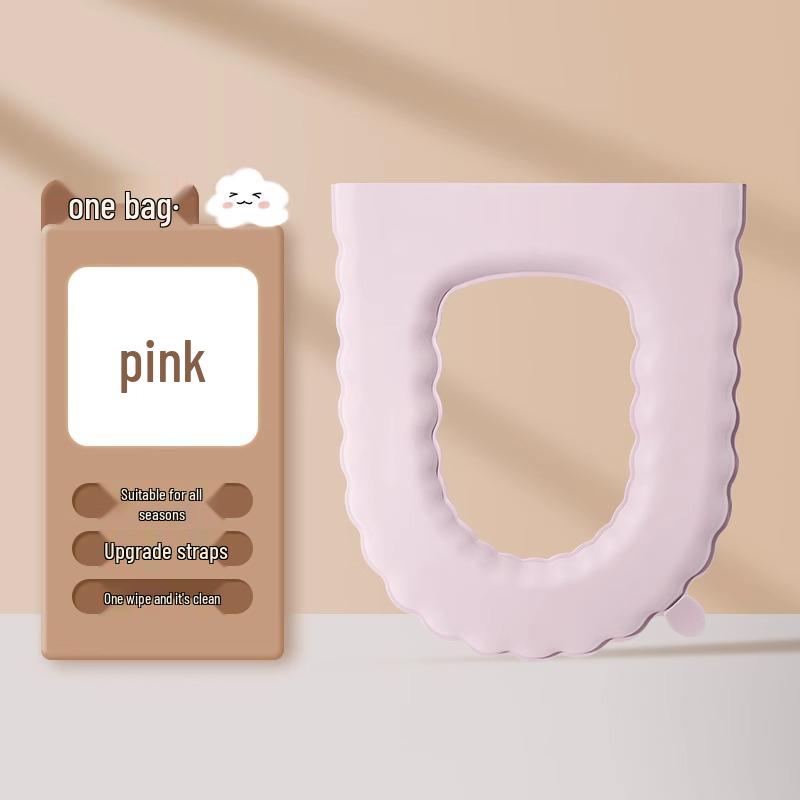 Wasserdichter Universal-Toilettensitzkissen mit Bändern - Vier Jahreszeiten Nutzung (Ausgabe 2024)