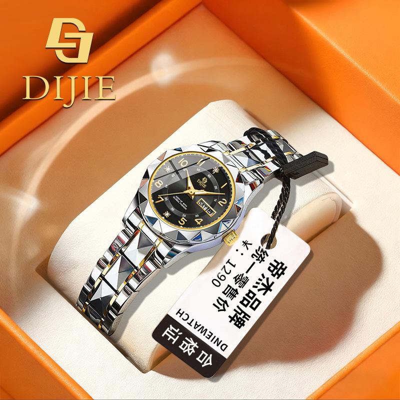 

Waterproof Luminous Calendar, High-End Light Luxury Steel Belt Quartz Watch, Women S Niche Watch чорний
