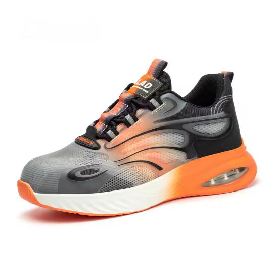 Fashion Air Cushion Work Safety Shoes For Men Breathable Work Sneakers Man Steel Toe Shoes Women Anti-puncture Safety Protective Shoes