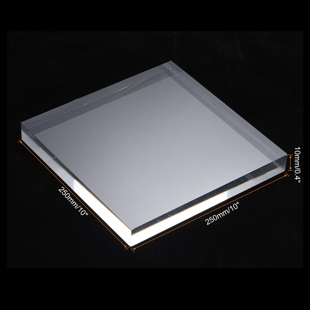 1pcs Acrylic Square Display Stand Base Solid Clear Display Block Clear Jewelry Stand Ring Showcase Holder Base for Collectibles