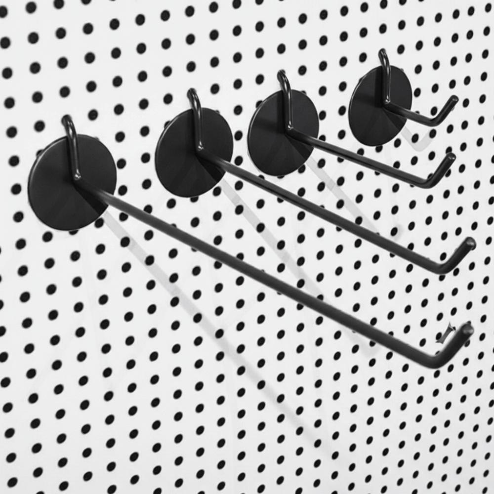 4PCS Special Hooks Perforated Board Hooks Tool Accessories Single Line Design Display Racks Hooks Single Line Hooks