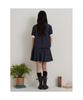 Binpolleidiseu [Hunter] Small Tartan Check Skirt-Like Shorts Navy (Bf6625K02R)