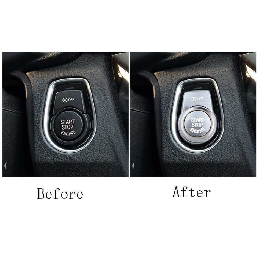 Car Styling Engine START Button Replace Cover STOP Switch Accessories Key Decor For BMW 1 2 3 4 Series Gt F20 F21 F30 F34 X1 F48