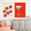 Moderne Lebensmittel Tomaten Blume Rose Poster Leinwand Druck Malerei Cocktail Tee Freunde Bringen Wein Wand Bild Kunst Wohnzimmer Dekor