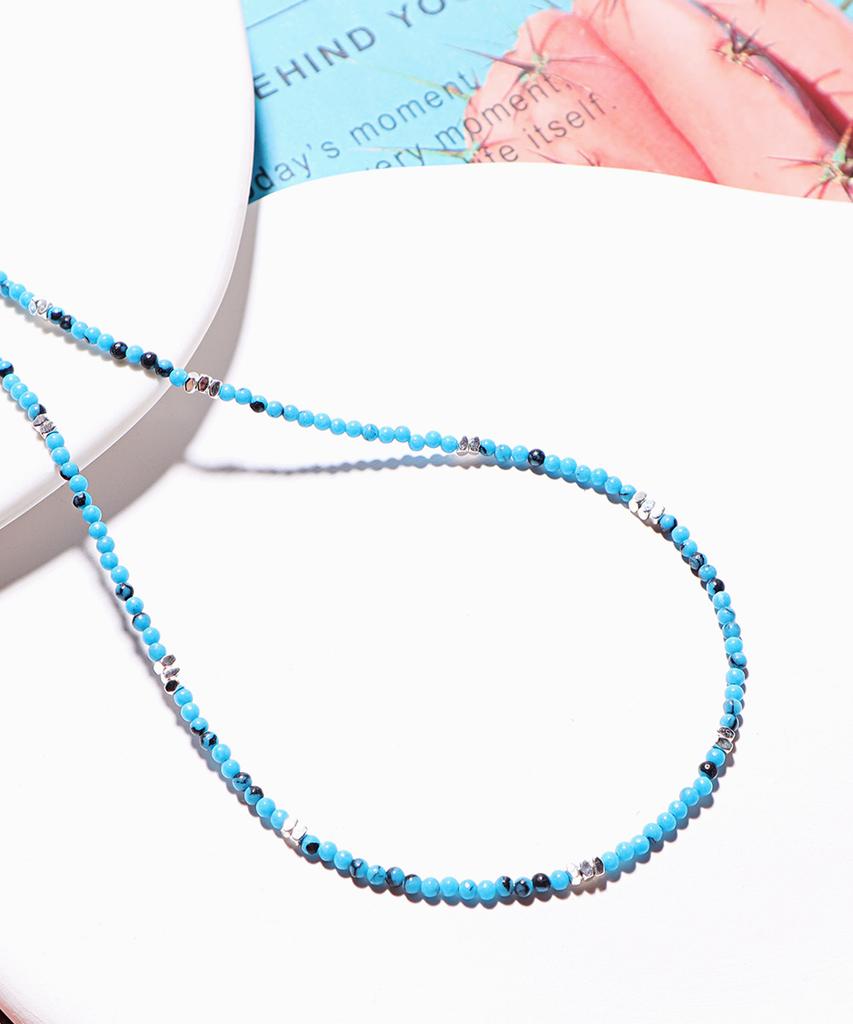 Polalita Turkish Blue Shine Hema Necklace (Plt-Nl-092_Bl)
