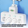 5 Outlet Wall Sockets with 2 USB And 2 Type C Ports Rotating 180 Degrees For Multiple Device Charging