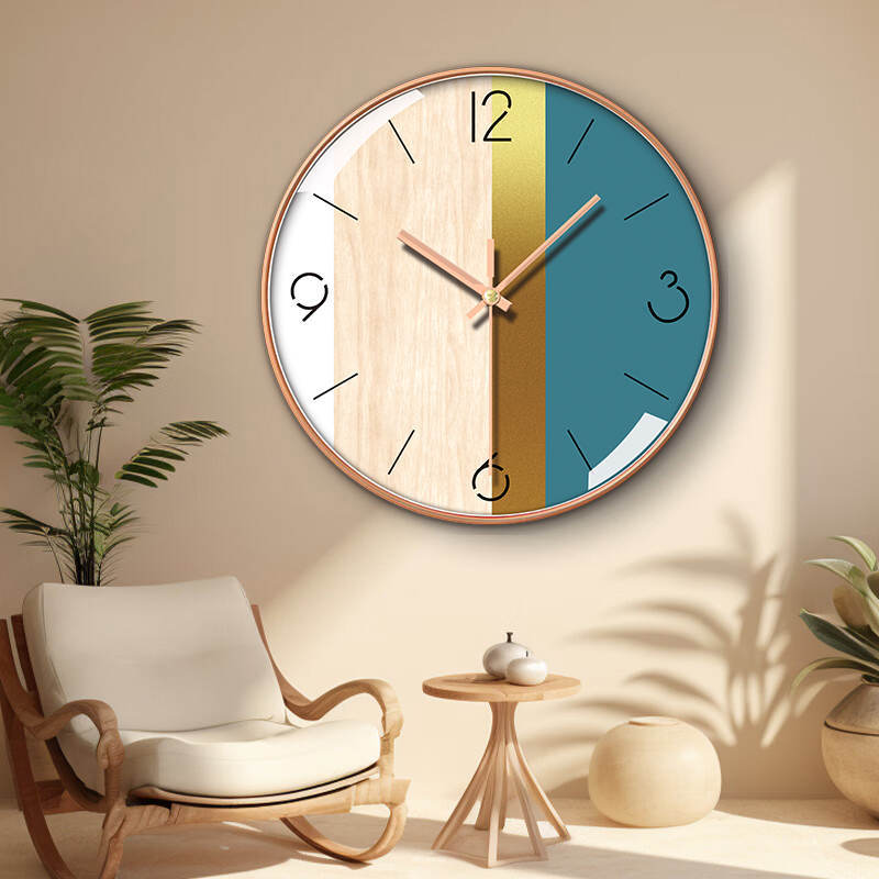 

14 дюймов 35 см Hengqi 14 дюймов Домашние настенные часы Спальня Гостиная Бесшумные Креативные часы Модные Простые 35cm wood grain border