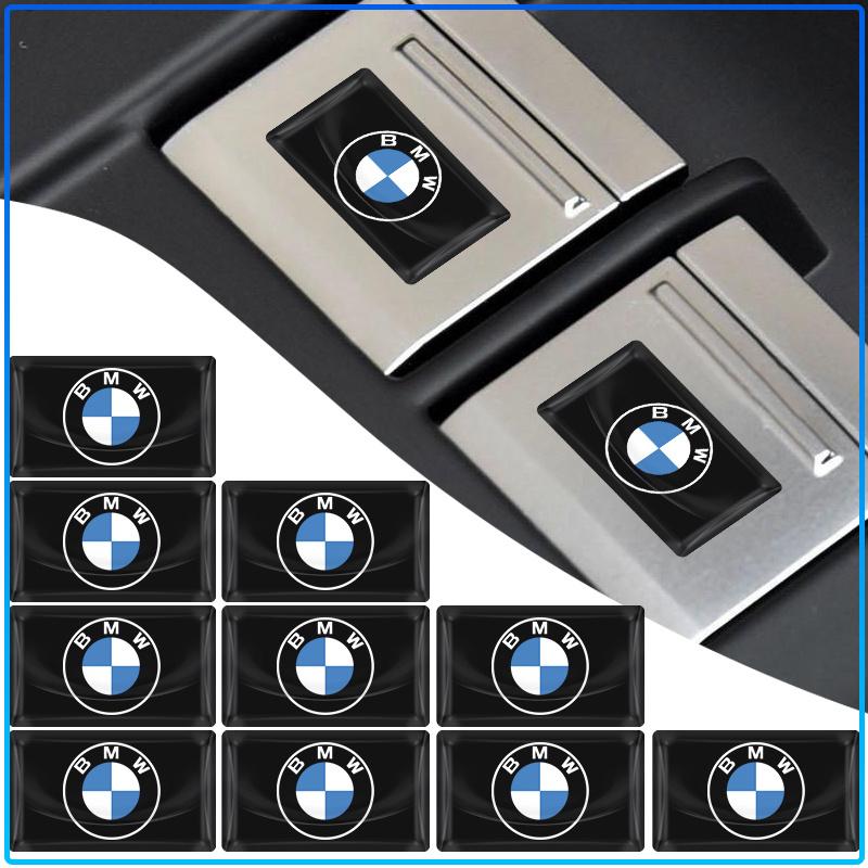2/5/10Pcs Carbon Fiber Steering Wheel Car Logo Emblem 3D Stickers For BMW E34 E46 E39 E38 E90 E60 E36 F30 F30 F10 E92 E38 E91 G30 G38 M3 M5