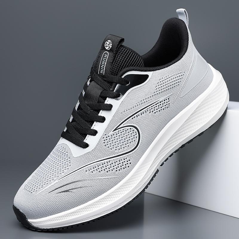 

High Quality Men s Sneakers Lightweight Walking Shoes Male Breathable Casual Sneakers Man Comfortable Running Shoes Male Summer 38 чорний