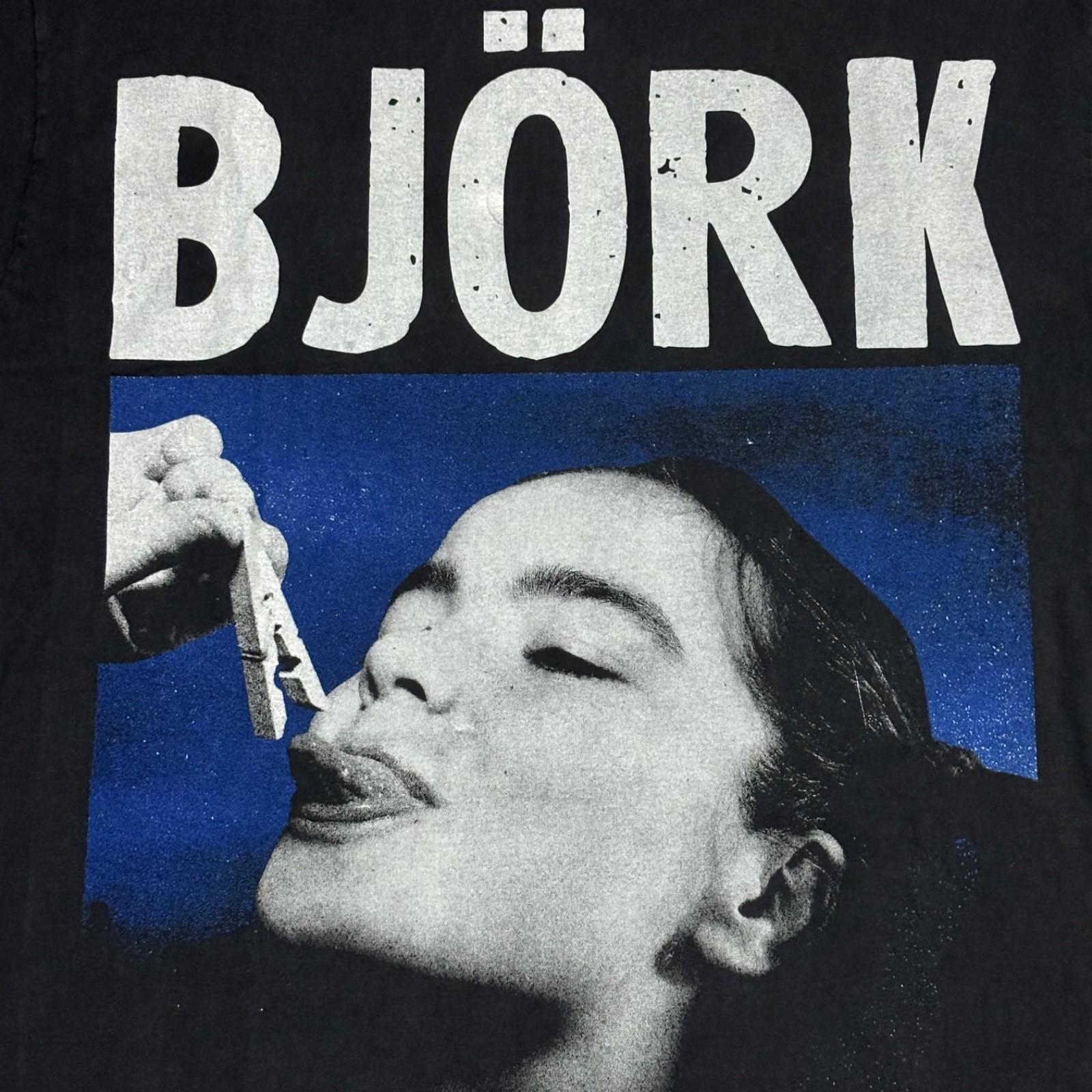 BJORK Vintage 90s Band Debut Album RARE Size L Single Stitch T-Shirt REPRINT XXXL