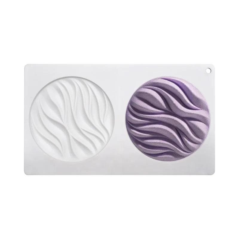 Stampo Rotondo in Silicone a Onda Stampo a Forma di Onda Decorazione per Torta Mousse Dessert Strumenti di Decorazione Strumenti per Torta