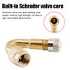 Tire Valve Extension, 45 90 135 Multi Degree Brass Tire Valve Stem Extension Adaptor, Universal Tire Inflator Nozzle Extenders