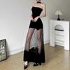 European and American Style 2026 Spring and Summer New Women's Clothing Fashionable and Sexy Neck Halter Mesh Dress