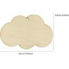 30 Pack 4 Inch Wood Cloud Cutouts Unfinished Wooden Cloud Hanging Ornaments DIY Cloud Craft Gift Tags for Home Party Decoration Craft Project