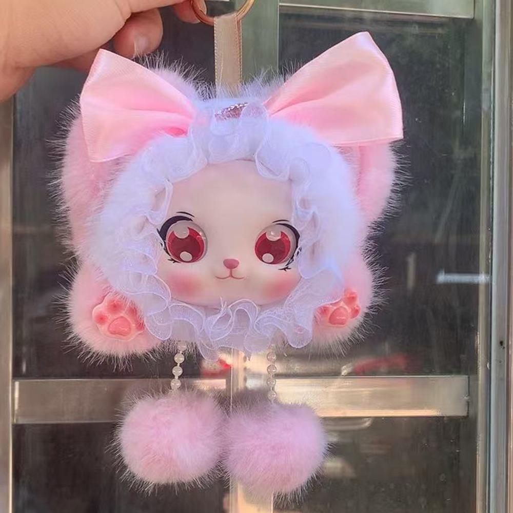 Animal Hood Plush Doll Keychain Handmade Plush Toy Pendant Gifts Plush Figure Backpack Accessories