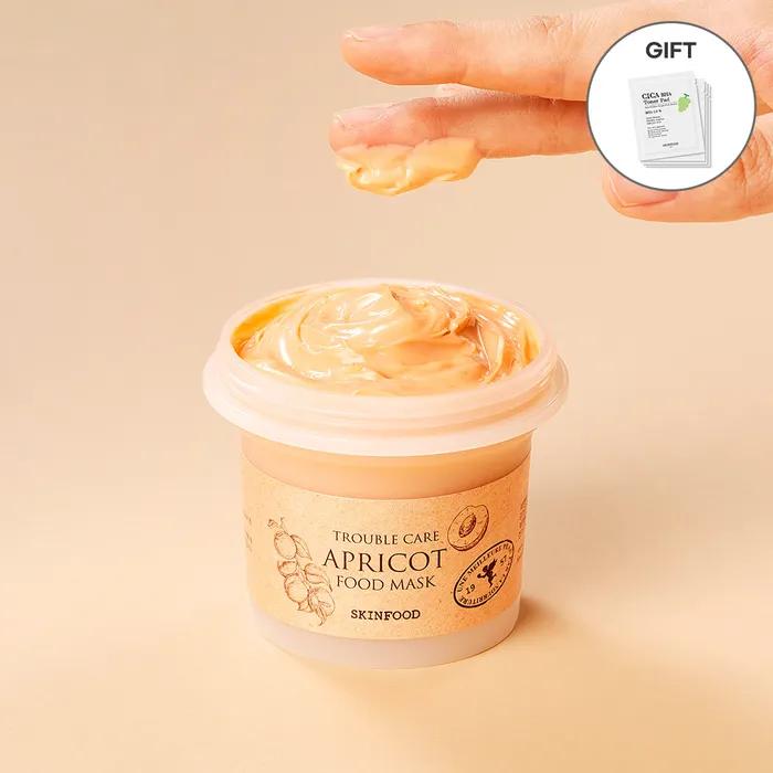 [Free Gift: 5 Packs of 2-Pack Shine Muscat Pads] Apricot Food Mask 120g