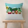 Cartoon SSouth cute PPark  Cushion Cover Inches Farmhouse Decor Home Throw Pillow Covers for Couch Decorations