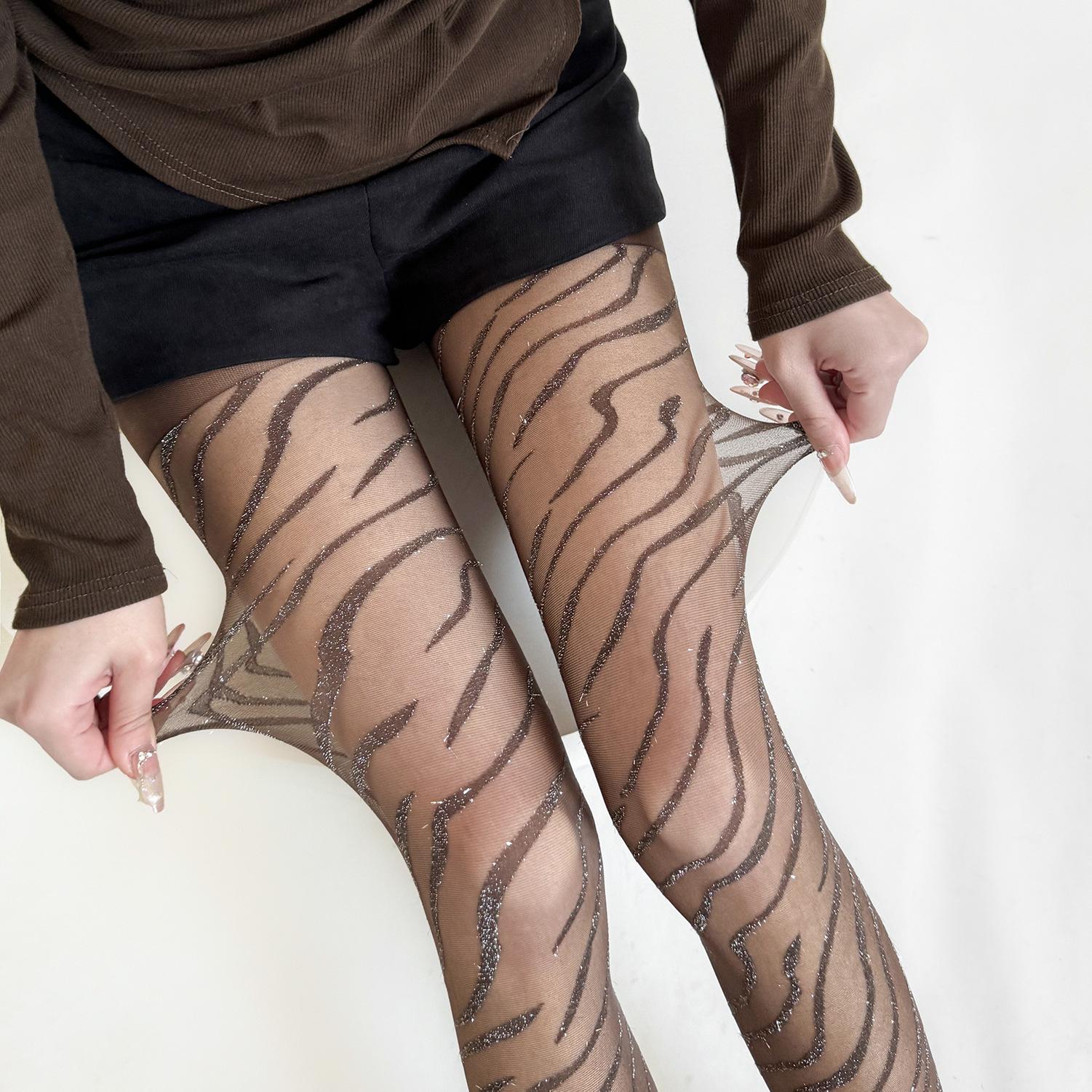 

Колготки женские сексуальное нижнее белье серебристые шелковые чулки женские колготки с рисунком зебры высокие чулки колготки обтягивающие женские чулочно-носочные изделия
