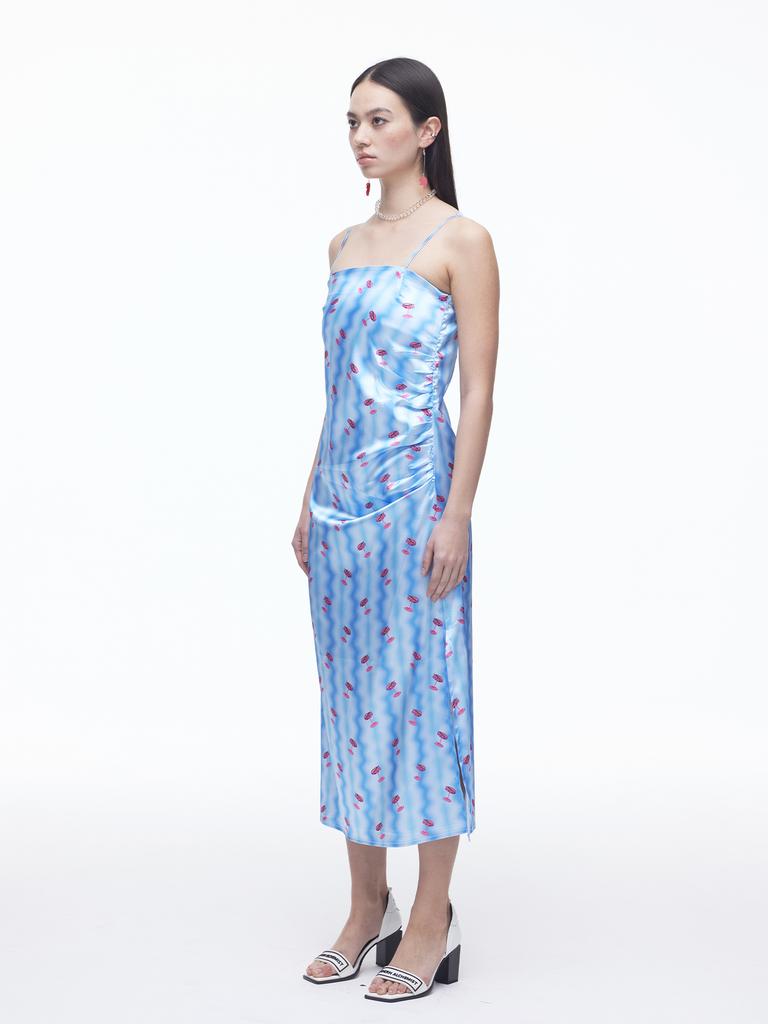 Dilettantism Cocktail Shirred Long Dress
