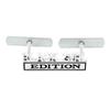 1Pc 3D Metal Black Girl Edition Logo Car Front Grille Emblem Badge Rear Trunk Emblem Sticker Decal
