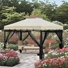 Universal 10X10 FT Outdoor Gazebo Canopy Mosquito Netting Black Anti-Gnat UV-Resistant Ventilation Mesh For Park Patio Garden