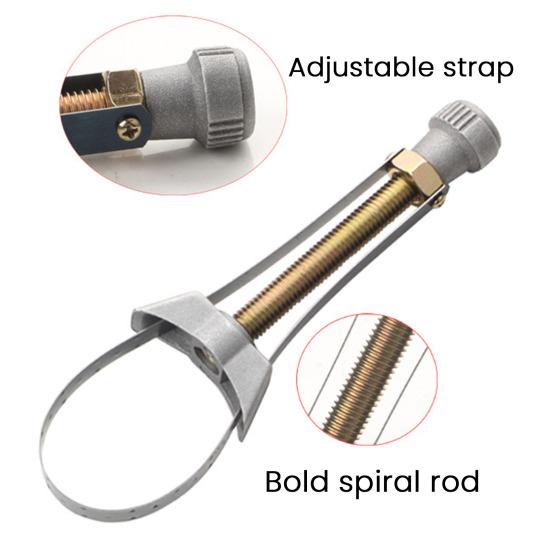Yousheng Oil Filter Wrench 60mm-120mm Diameter Professional Repair Toolkit Universal Steel Strap Type Removal Tool for Cars Trucks SUVs