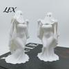 Moisture-proof Spooky Ornament 3D Printed Halloween Ghost Bride Statue Ornament, Female Figure Sculpture with Anti-fall Decor Stable Base, Decorative