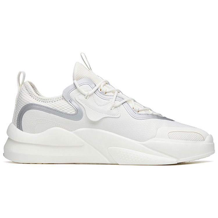 Anta AT91 Non-Slip Wear-Resistant Low-Top Skate Shoes Men Sneakers Silver 112218072-1