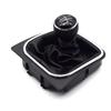 For VW Golf MK5 MK6 Golf 5 6 Rabbit Jetta MK6 2010 2011 - 2014 Styling 5 6 Speed Leather Car Gear Shift Knob Stick Dust Cover