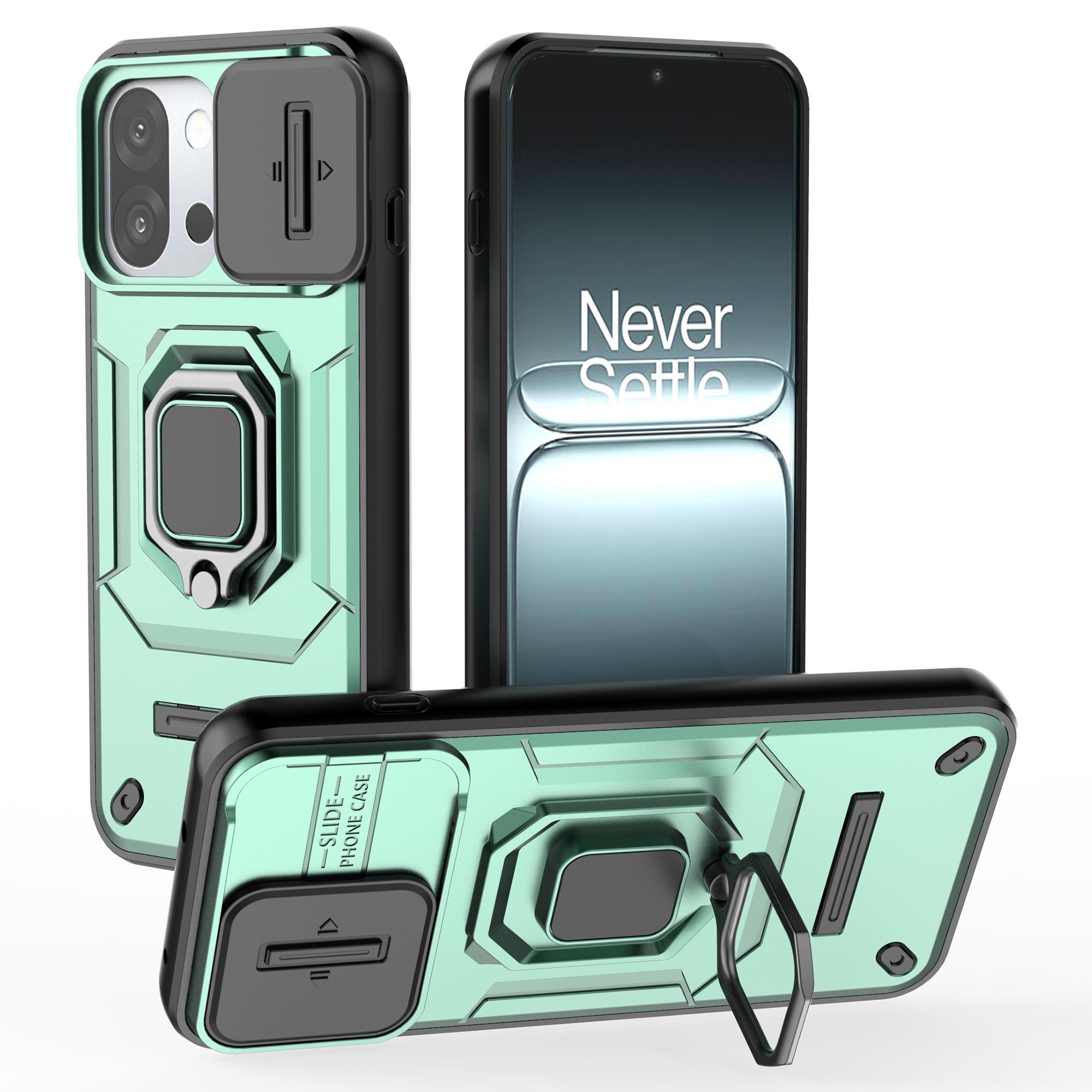 

For OnePlus 13T 5G Case PC + TPU Kickstand Phone Protector with Lens Cover C