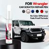 Para Jeep Wrangler 1987-2025 YJ YJ TJ JL Bolígrafo de Reparación de Pintura Retoque Eliminador de Arañazos Accesorios de Auto DIY Negro Blanco Azul Amarillo