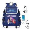 School Bag College Wind Large Capacity Middle School High School Student Cartoon Backpack