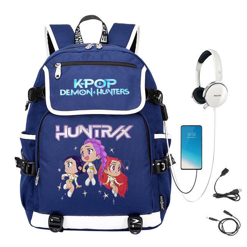 School Bag College Wind Large Capacity Middle School High School Student Cartoon Backpack