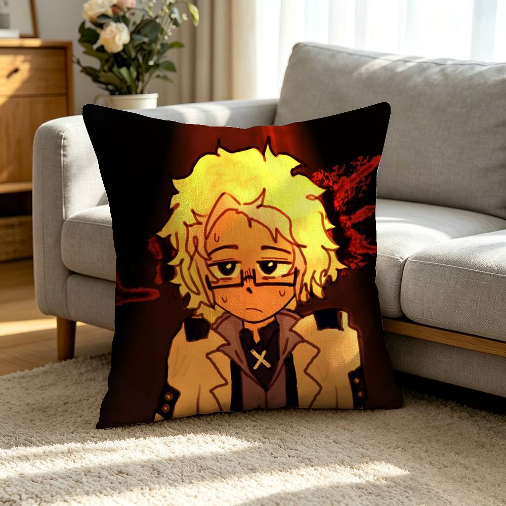 J-Jackpot Crash Course Dark Casino Thriller Square Double-Sided printed Pillow Case Bedroom Bedside Pillow Sofa Cushion Cover