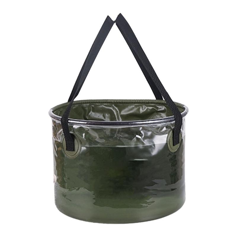 Leakproof Collapsible PVC Water Bucket 20L/30L Portable Design For Camping Fishing Outdoor Use With Reinforced Handle 20L