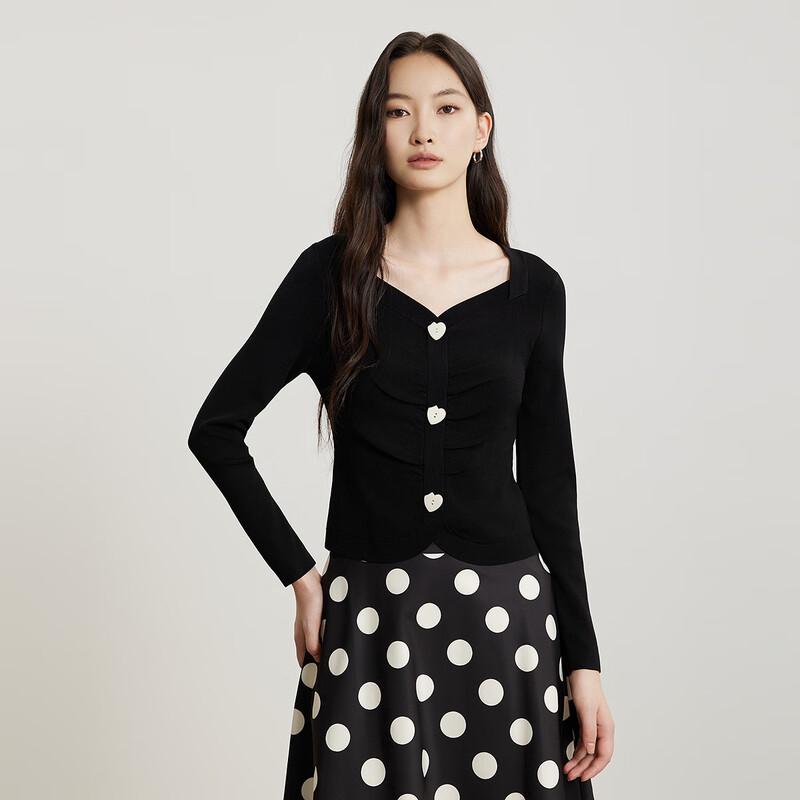 Gejin Women's Slim-Fit Buttoned Knit Sweater